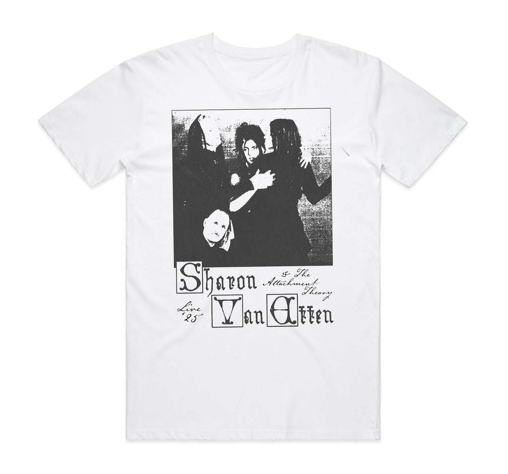 Sharon Van Etten & The Attachment Theory White Tour T-Shirt Hoodie, Sweatshirt | PureTeeCo.com (Image 2)