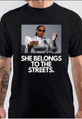 She Belongs To The Streets T-Shirt Hoodie, Sweatshirt | PureTeeCo.com