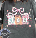She is Mom Coquette Sweatshirt, Christian Mom Shirt, Boho Floral Mama Hoodie | PureTeeCo.com