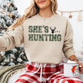She's Hunting Sweatshirt, Retro Hunting Season T-shirt, In My Hunting Wife Era Tee, Retro Camo Hunting Shirt, Deer Duck...
