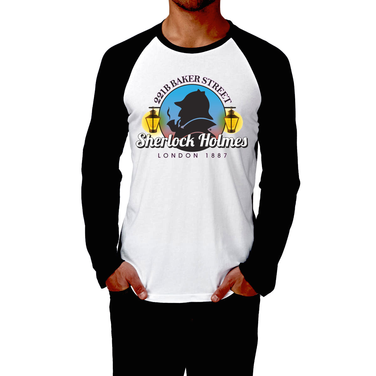 Sherlock Holmes Full Sleeve Tee (White Available) Hoodie, Sweatshirt | PureTeeCo.com