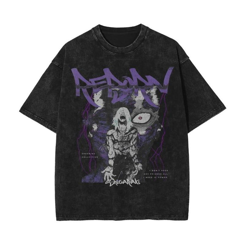 Shigaraki Vintage T-Shirt  My Hero Academia Menswear Top Sweatshirt, Hoodie, Comfort Colors | PureTeeCo.com