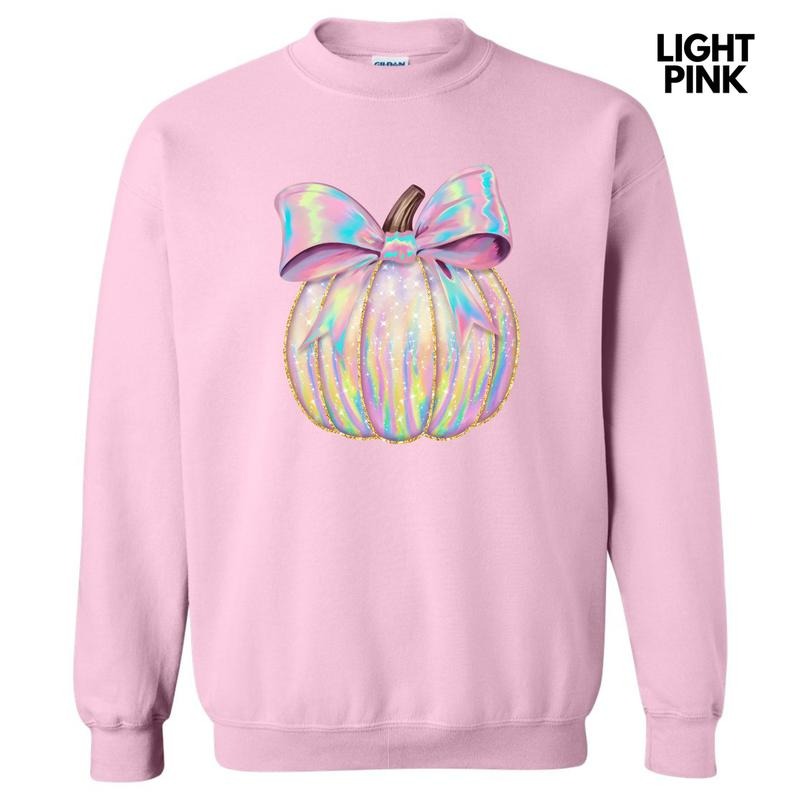 Shimmer Rainbow Pumpkin Sweatshirt 'NLB' T-Shirts, Hoodie | PureTeeCo.com