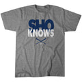 Shohei Ohtani - Sho Knows - Los Angeles Baseball Adult Unisex Tee Hoodie, Sweatshirt | PureTeeCo.com (Image 1)