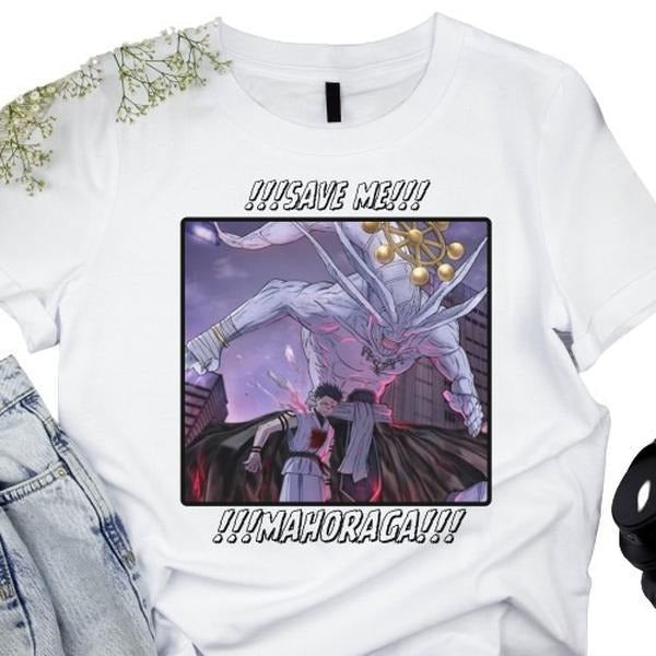 Shop our exclusive Mahoraga and Jujutsu Kaisen T-Shirt collection featuring JJK Megumi and designs