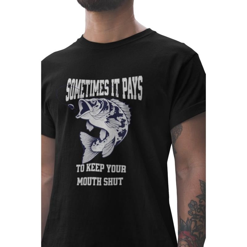 Short sleeve shirt, SOMETIMES IT PAYS TO KEEP YOUR MOUTH SHUT Hoodie, Sweatshirt | PureTeeCo.com