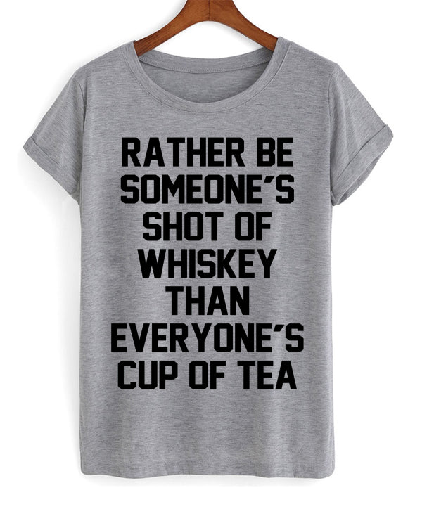 Shot Of Whiskey Cup Of Tea T-shirt Hoodie, Sweatshirt | PureTeeCo.com
