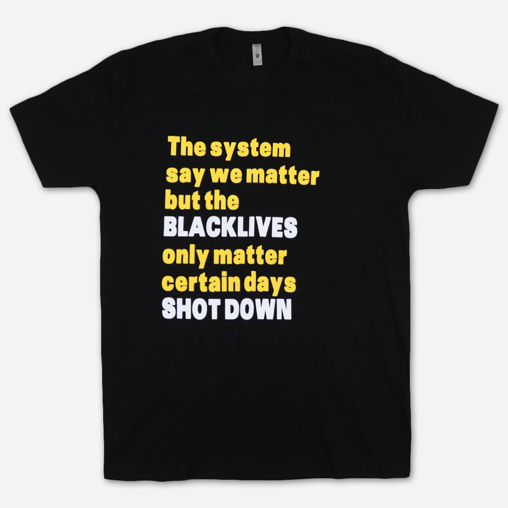 Shot Down Black T-Shirt Hoodie, Sweatshirt | PureTeeCo.com (Image 2)