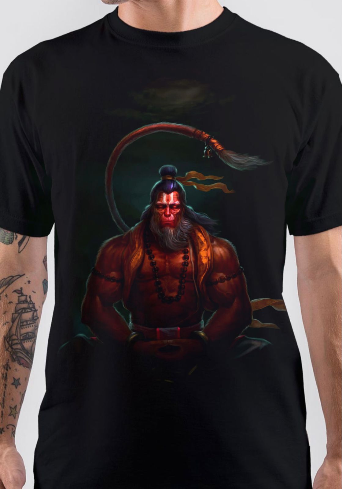 Shri Hanumanji T-Shirt Hoodie, Sweatshirt | PureTeeCo.com