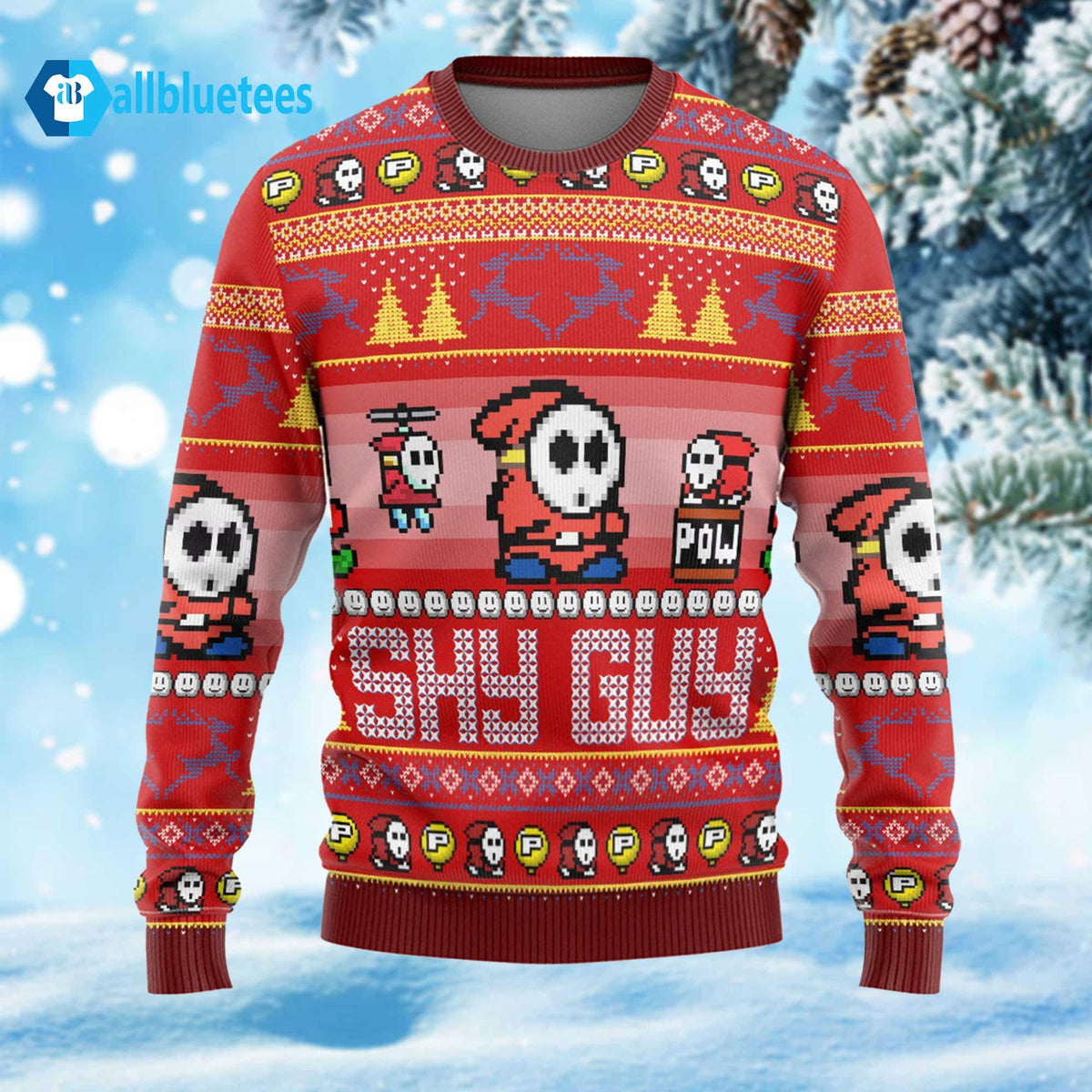 Shy Guy Christmas Ugly Sweater