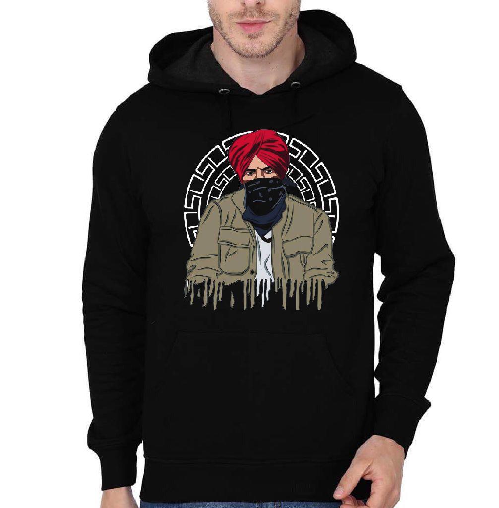 Sidhu Moose Wala Black Hoodie T-Shirts, Sweatshirt | PureTeeCo.com