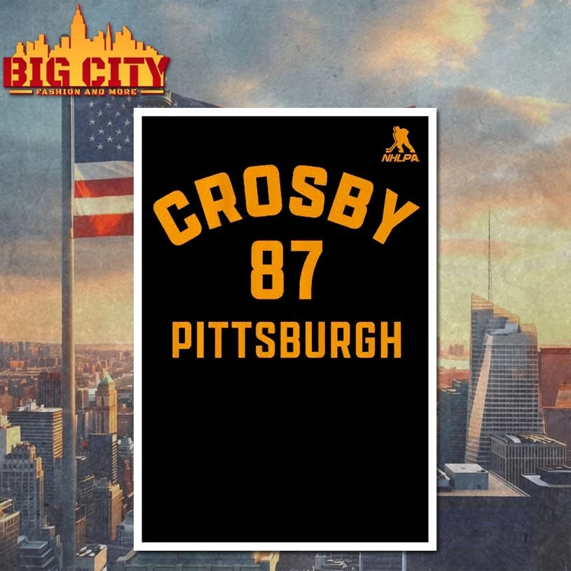 Sidney Crosby Pittsburgh Name &amp; Number shirt