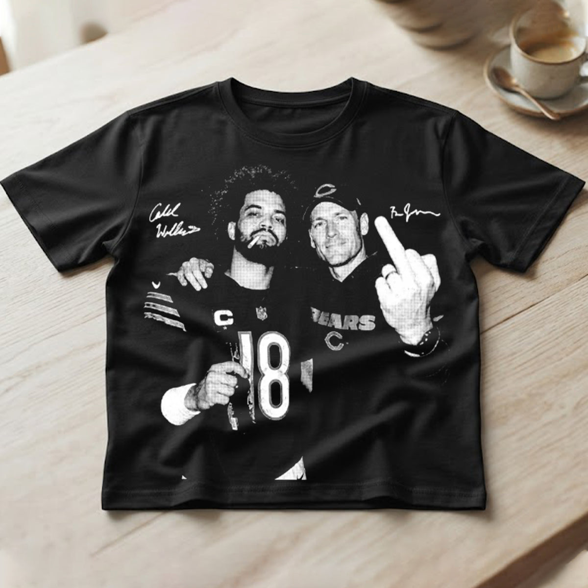 Signature Caleb Williams Ben Johnson Middle Finnger Shirt