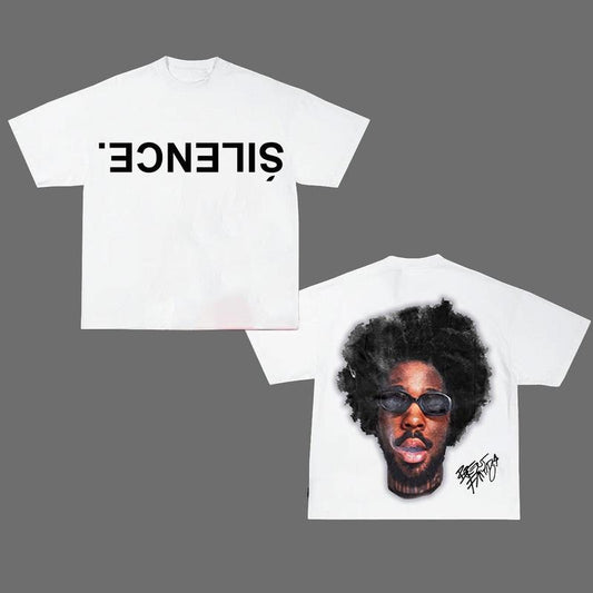 Sil3nce Br3ntt Faiiyazz New Graphic Rap Tee Graphic Shirt Womenswear Top