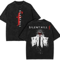 Silent Hill f art ghost horror Game Washed Tshirt 2 Sided Cotton unisex Gaming Top graphic tshirts print back fan gamer...