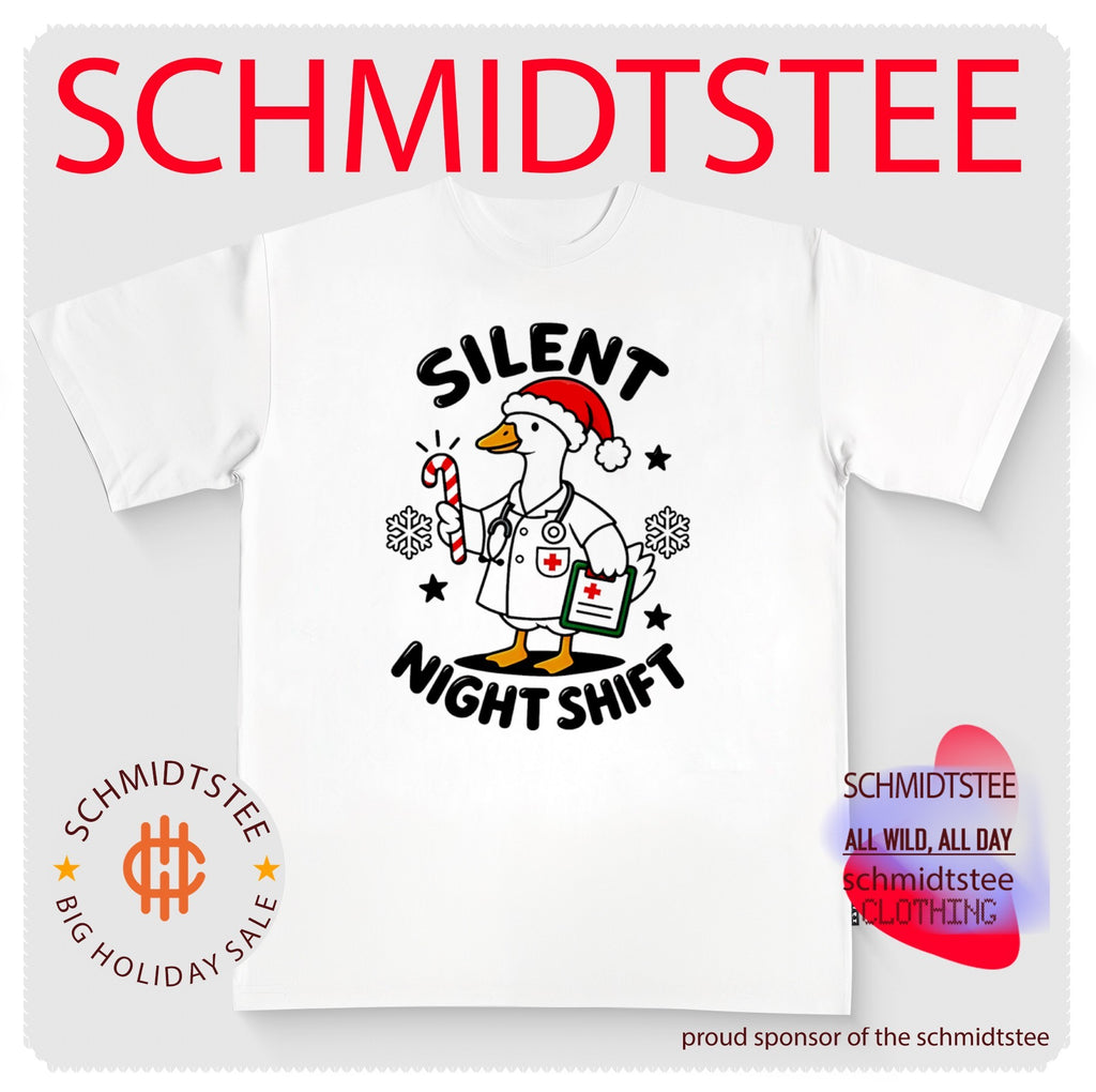 Silent Night Shift Christmas Doctor Goose 2026 shirt