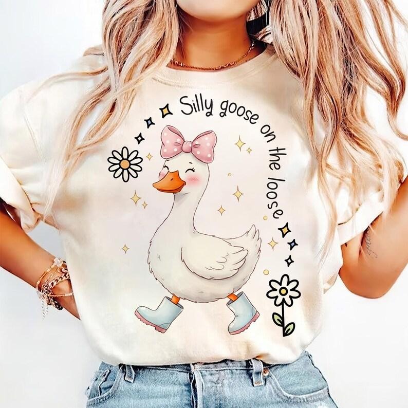 Silly Goose On The Loose Meme Funny Boy Goose T-Shirt Hoodie, Sweatshirt | PureTeeCo.com