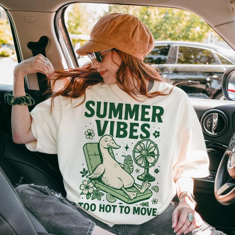 Silly Goose Summer Shirt, Silly Goose Shirt, Too Hot To Move Shirt, Funny Summer Design, Summer Vibes, Summer Goose...