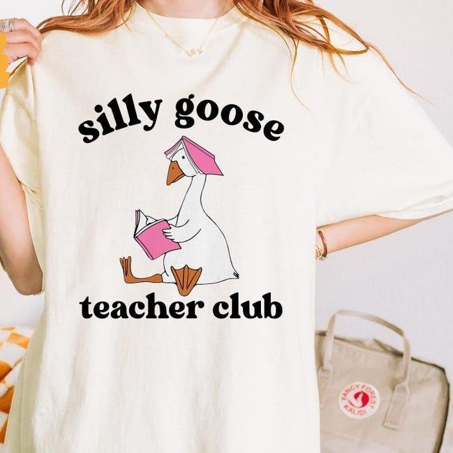 Silly Goose Teacher Shirt, Teacher Shirt, Back to School Shirt, Elementary School Teacher, Funny Gift for Her, Christmas...