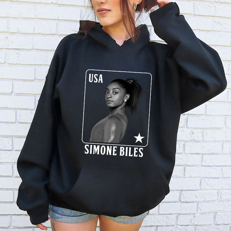 Simone Biles Gymnastics Playing Card USA T Shirt