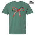 Simple Christmas Bow Comfort Colors T-Shirt 'NLB' Hoodie, Sweatshirt | PureTeeCo.com