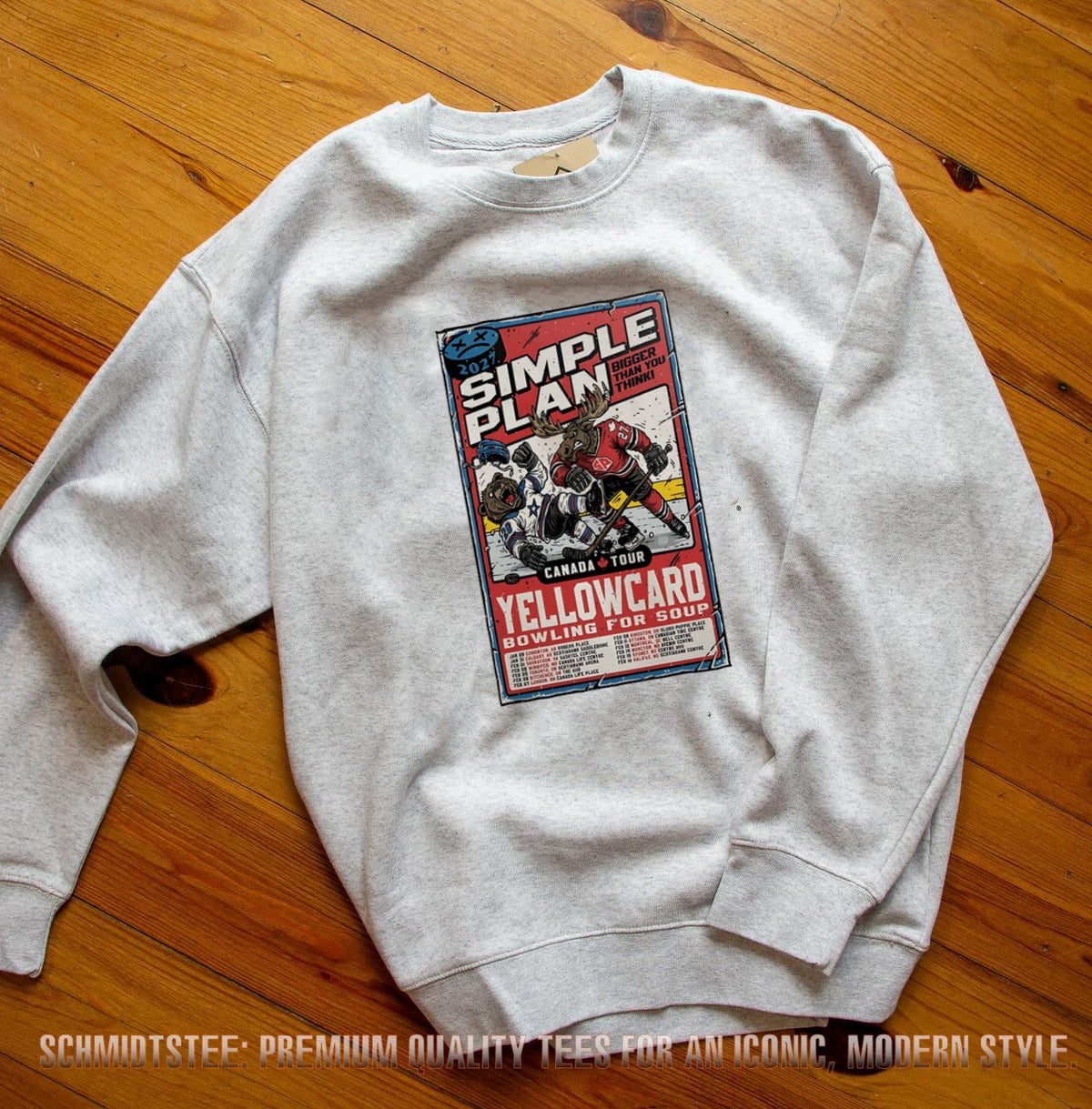 Simple Plan 2027 Canadian Tour Yellowcard Bowling For Soup Hockey Poster shirt