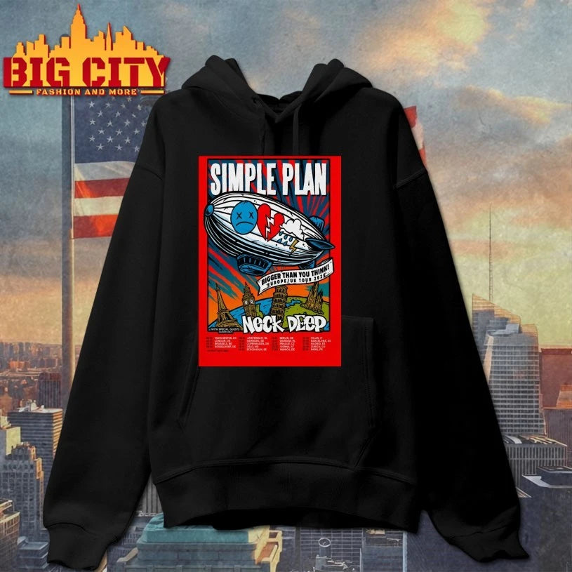 Simple Plan With Neck Deep Bigger Than You Think Europe-UK Tour 2026 Poster shirt