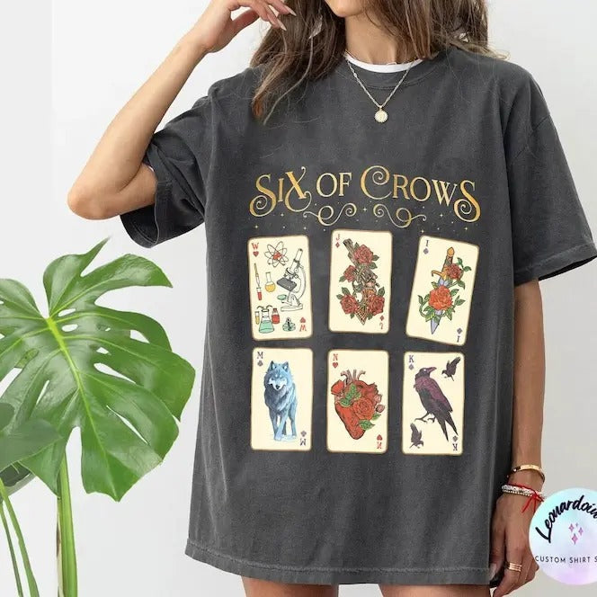 Six of Crows T-shirt, Ketterdam Crow Club tshirt, six of crows merch, kaz brekker, no mourners no funerals Hoodie, Sweatshirt