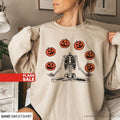 Skeleton Halloween Shirt, Pumpkin Halloween Sweatshirt, Pumpkin Shirt, Fall Sweatshirt Spooky Season TShirt, Fall Shirts...