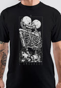 Skeleton The Lovers Black T-Shirt Hoodie, Sweatshirt | PureTeeCo.com