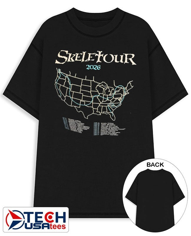 Skeletour 2026 USA State shirt