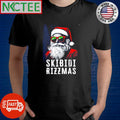 Skibidi Rizzmas Santa Claus sunglasses Christmas shirt