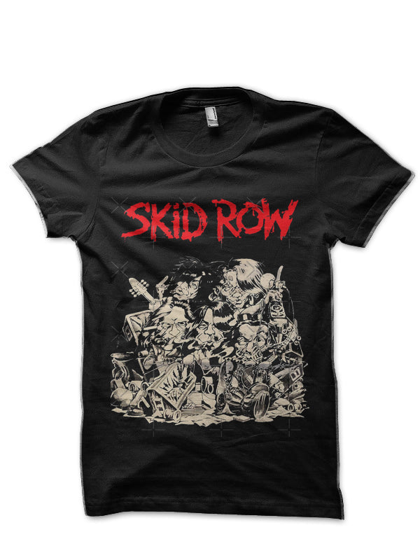 Skid Row Black T-Shirt Style005 Hoodie, Sweatshirt | PureTeeCo.com