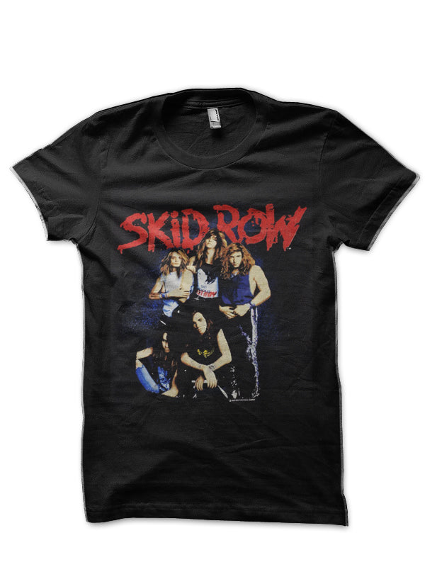 Skid Row Black T-Shirt Style009 Hoodie, Sweatshirt | PureTeeCo.com