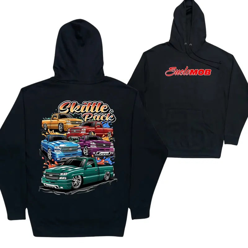 Skittle Pack Car Lover Hoodie, Automotive Graphic Hoodie, Car Enthusiast Apparel, Unisex Cotton Casual Top for Men...