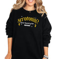 'Serotonin, Never Heard of Her' Sweatshirt, T Shirt, or Hoodie | Vintage Grunge Aesthetic Pullover w/Skulls, Retro Vibes...