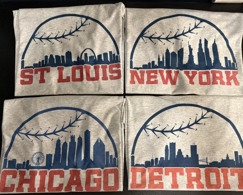 Skyline Baseball T Shirt City Baseball T Shirt Comfy Clothing Hoodie, Sweatshirt | PureTeeCo.com