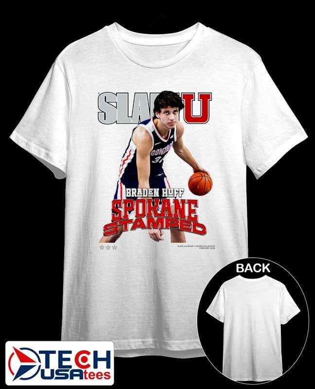 Slam Gonzaga Bulldogs Braden Huff Spokane Stamped shirt