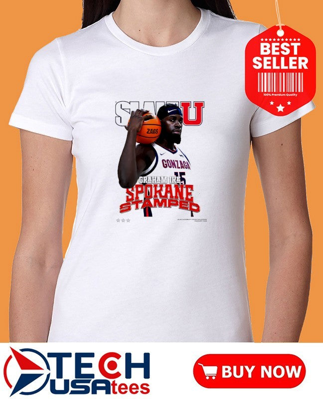 Slam Gonzaga Bulldogs Graham Ike Spokane Stamped shirt