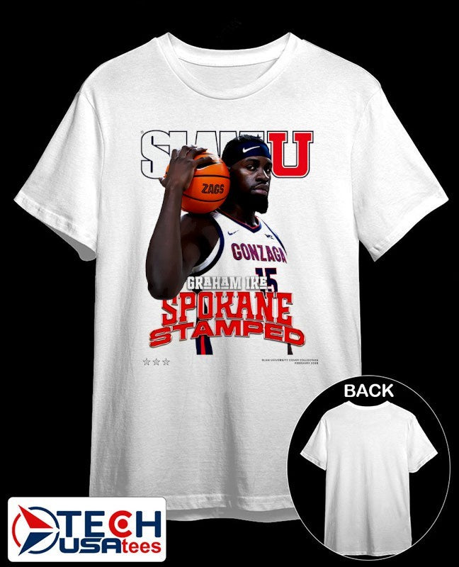 Slam Gonzaga Bulldogs Graham Ike Spokane Stamped shirt