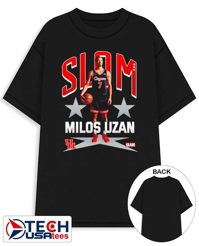 Slam Houston Cougars Milos Uzan shirt
