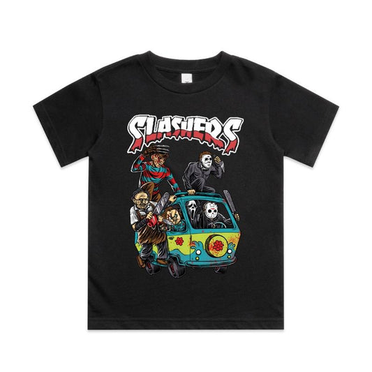 Slashers Mystery Machine Youth Horror Silkscreen T-Shirt