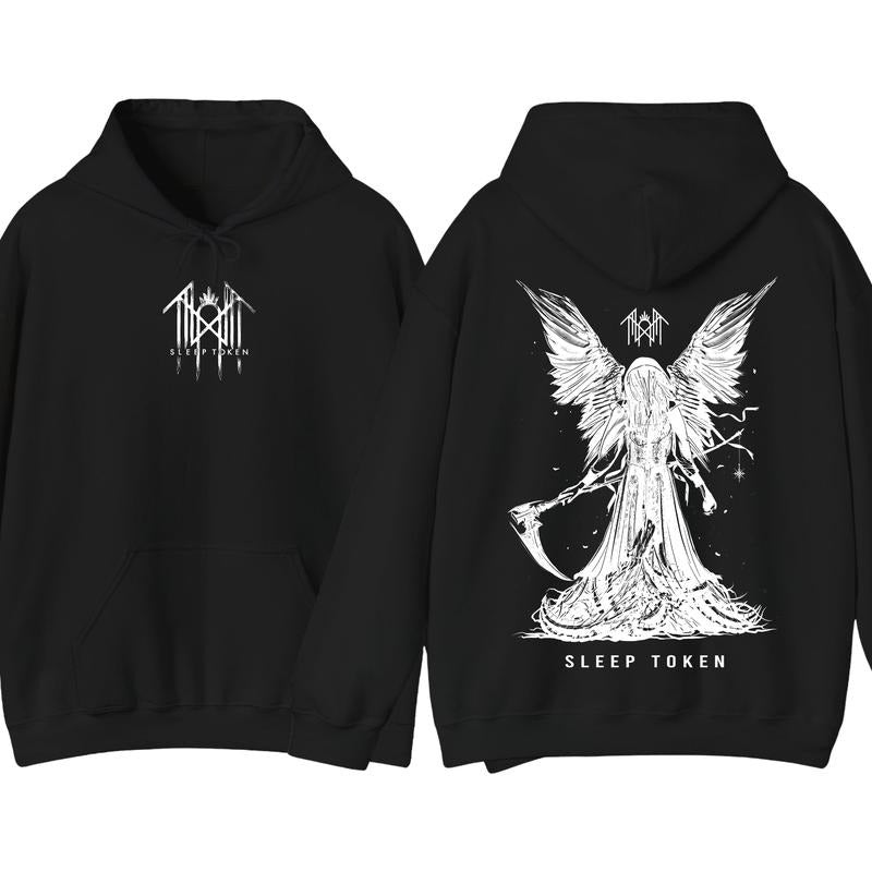 Sleep Token Band 2 Sided Hoodie, Sleep Token Tour 2025 Pullover Merch, Gift for Music Lover T-Shirts, Sweatshirt