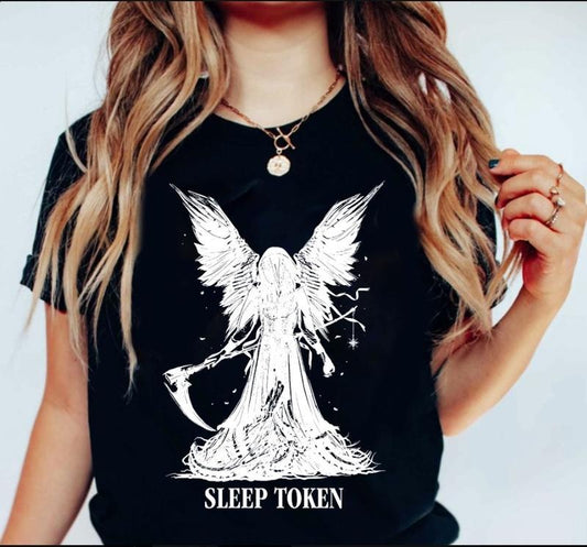 Sleep Token Winged Reaper T-Shirt | Hot Topic Cotton Fabric