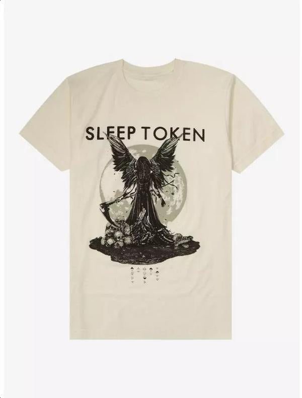 Sleep Token Winged Reaper T-Shirt Unisex Heavy Cotton Tee Graphic Design Hoodie, Sweatshirt | PureTeeCo.com