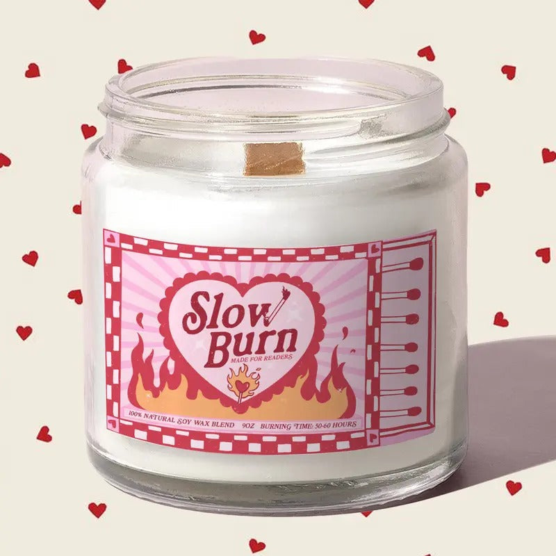 Slow Burn Candle, Made for Reader Candle, Book Lover Gift for Her, Smut Reader Gift Funny Candle, Gift for Book Lover,...