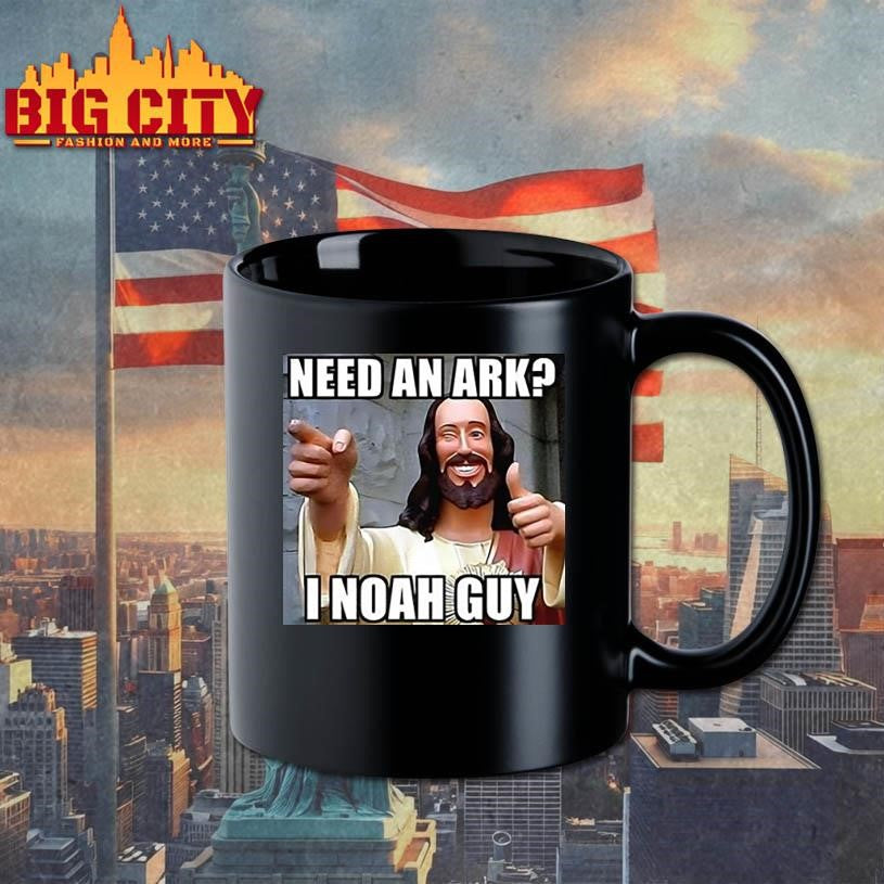 Smiling Jesus need an Ark I Noah guy meme shirt