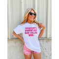 Smokin' Hot Blue Collar Wife Graphic Top T-Shirts, Hoodie, Sweatshirt | PureTeeCo.com