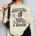 Smut Reader Sweatshirt, Skeleton I Look Better Bent Over A Book Shirt, Romance Reader Sweater, Spicy Book TShirt, Dark...