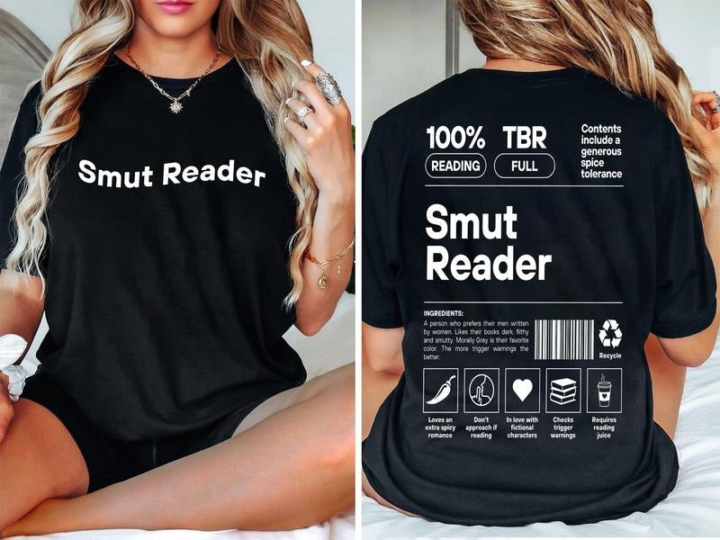 Smut Reader T-Shirt, Dark Romance Reader Sweatshirt, Romantasy Reader Hoodie, Bookish Gift For Her, Book Lover Tee,...